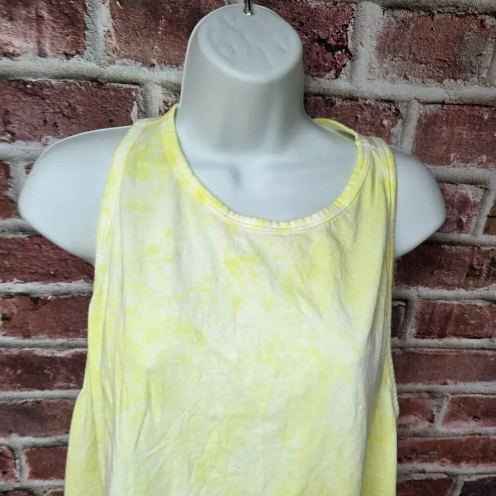 Universal Thread Tank XL | Yellow Sleeveless Top Minimalist Summer Cotton Casual - Picture 3 of 4